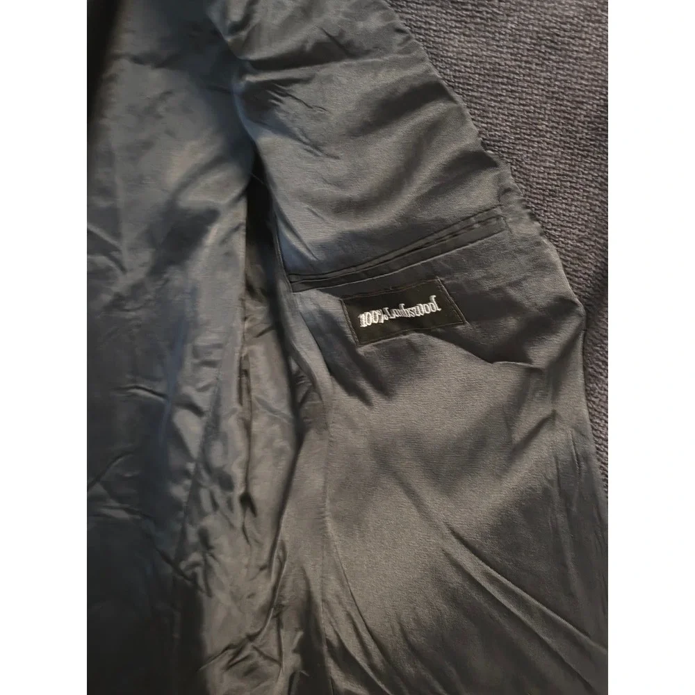Chereskin 44R 100% Lambswool Blazer Charcoal Gray 3-Button Sport Coat Jacket Men